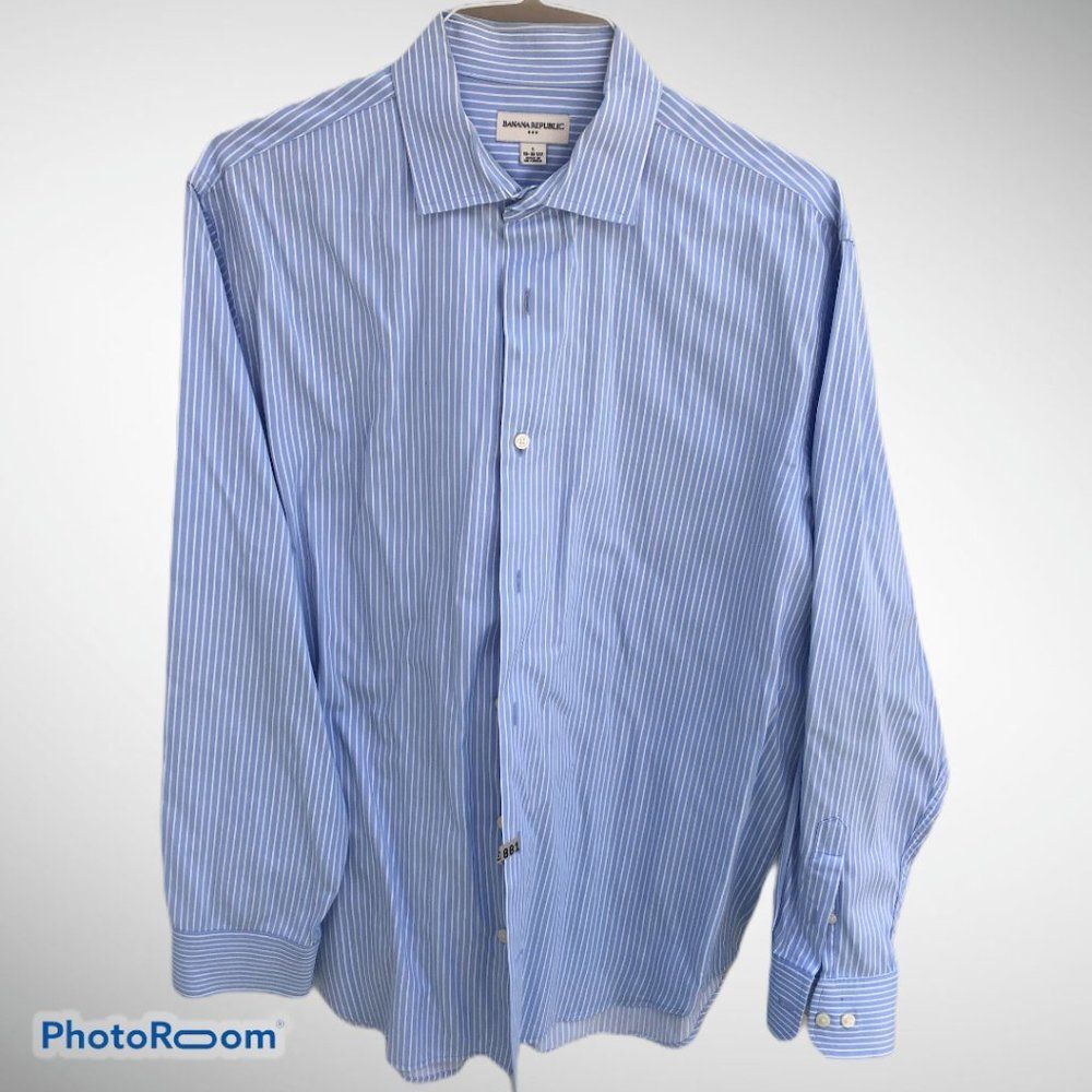 Banana Republic Men L Long Sleeve Shirt 0300